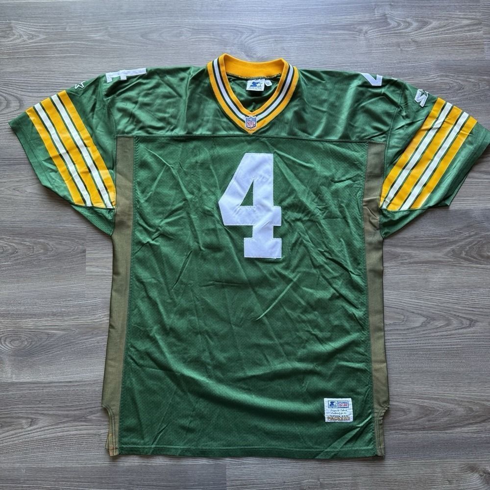 Brett Favre Green Bay Packers Starter Authentic Pro Line Jersey Men's 52 Pro Cut
